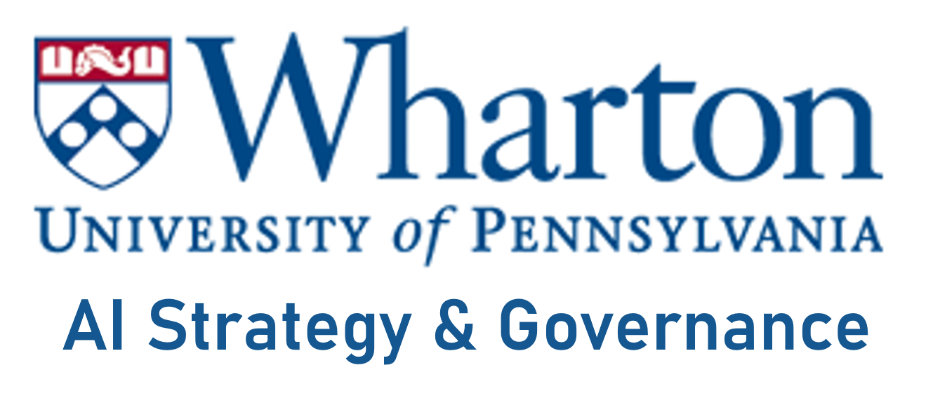 University of Pennsylvania (Wharton) crest — AI Strategy and Governance certificate